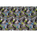10cm Softshell "Skater grau/grün/türkisblau"  (Grundpreis € 17,00/m)